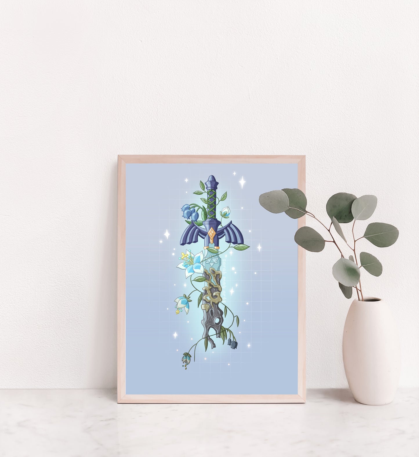 Decayed Hero's Sword Art Print
