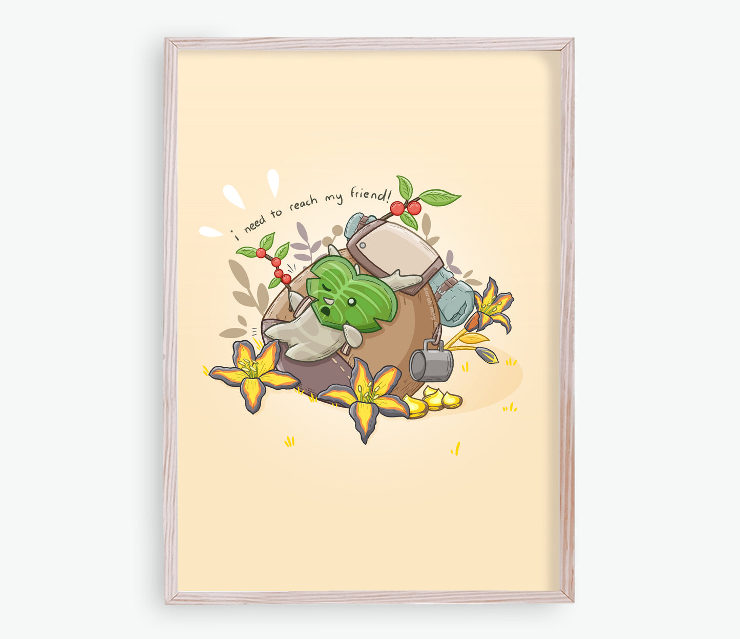 背包客森林精灵印花