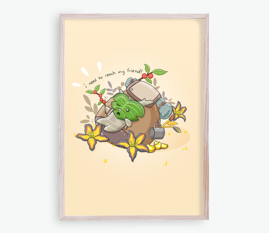 背包客森林精灵印花