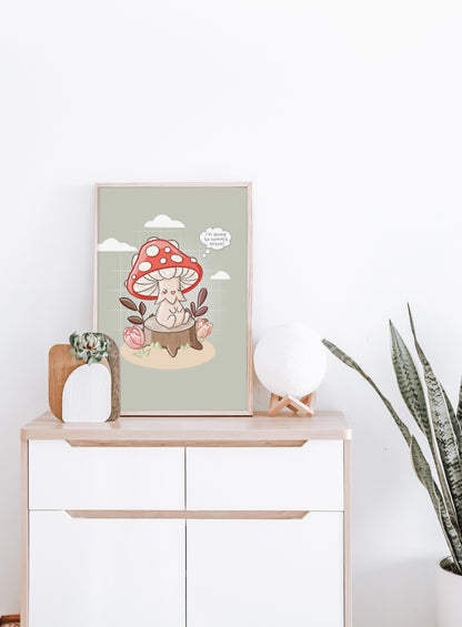 受干扰的蘑菇印记