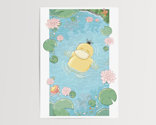 Floating Duck Print