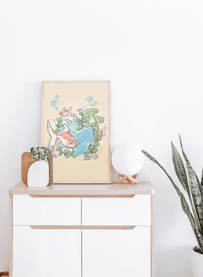 Goldfish Aquascape Print