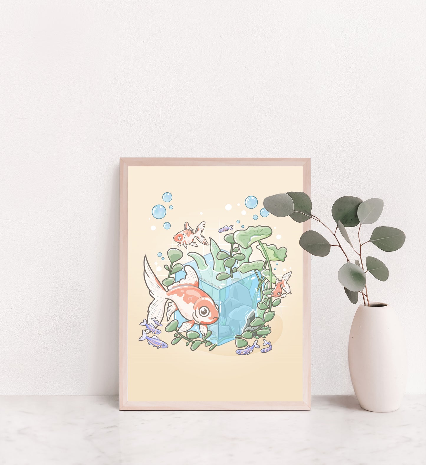 Goldfish Aquascape Print