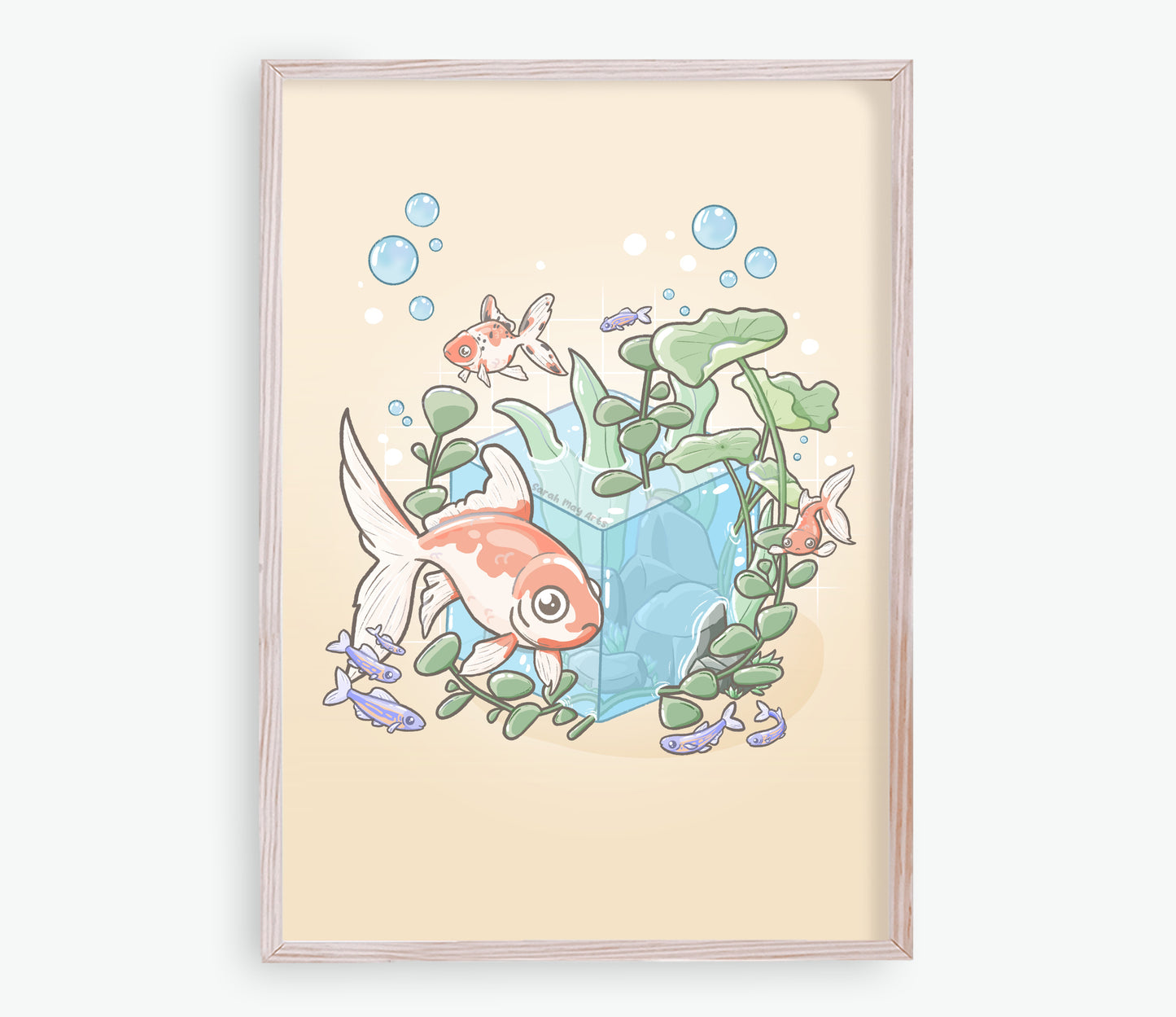 Goldfish Aquascape Print