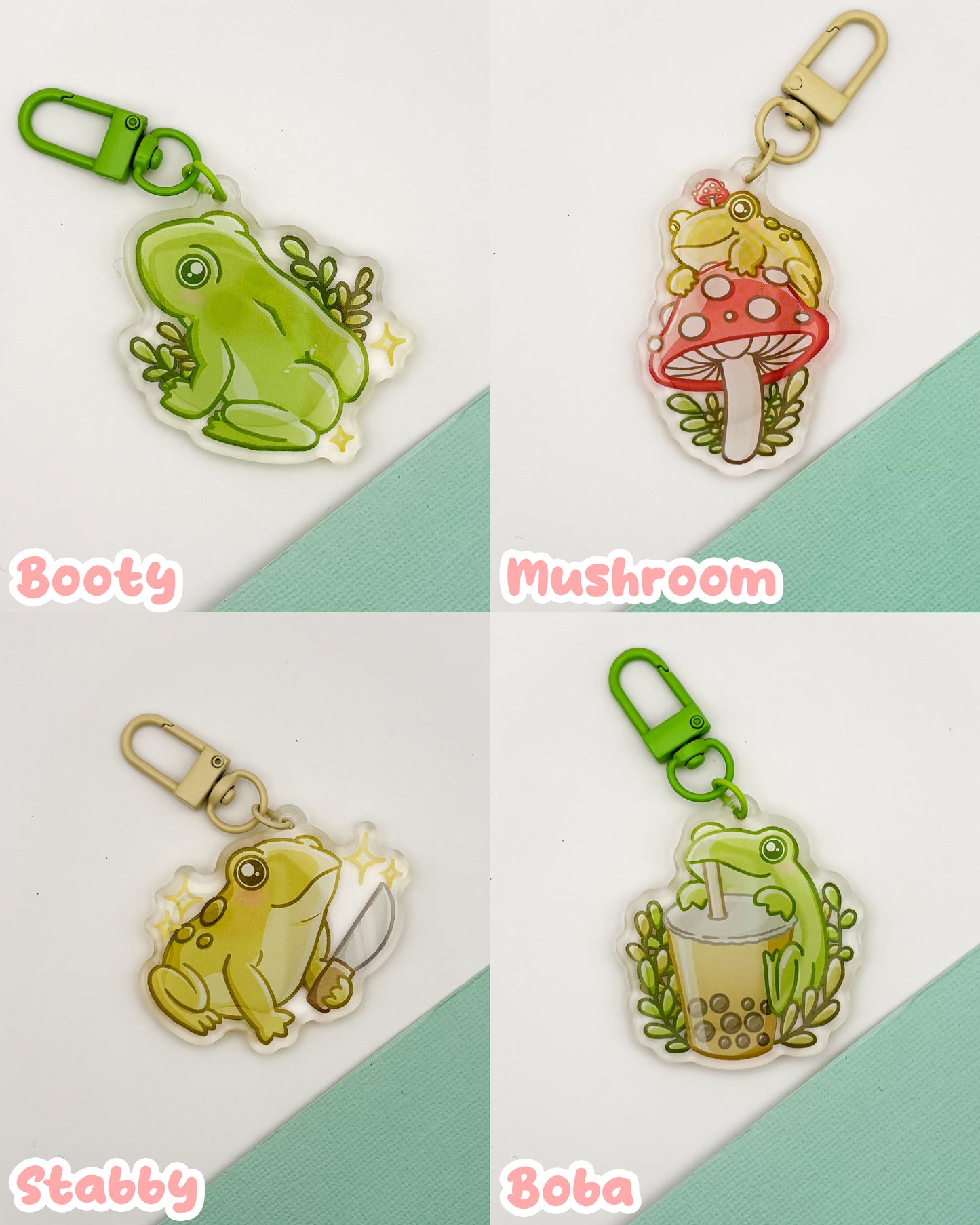 Beg Buta Rantai Kunci Froggy Friends