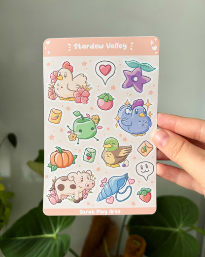 温馨农场山谷贴纸