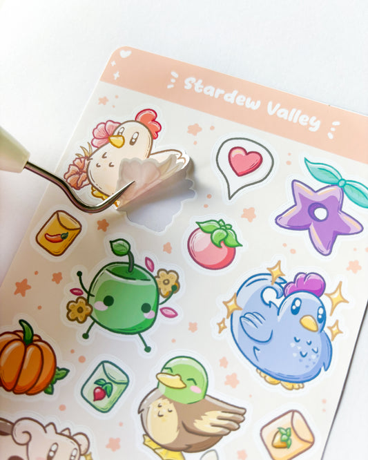 Cozy Farming Valley Sticker Sheet