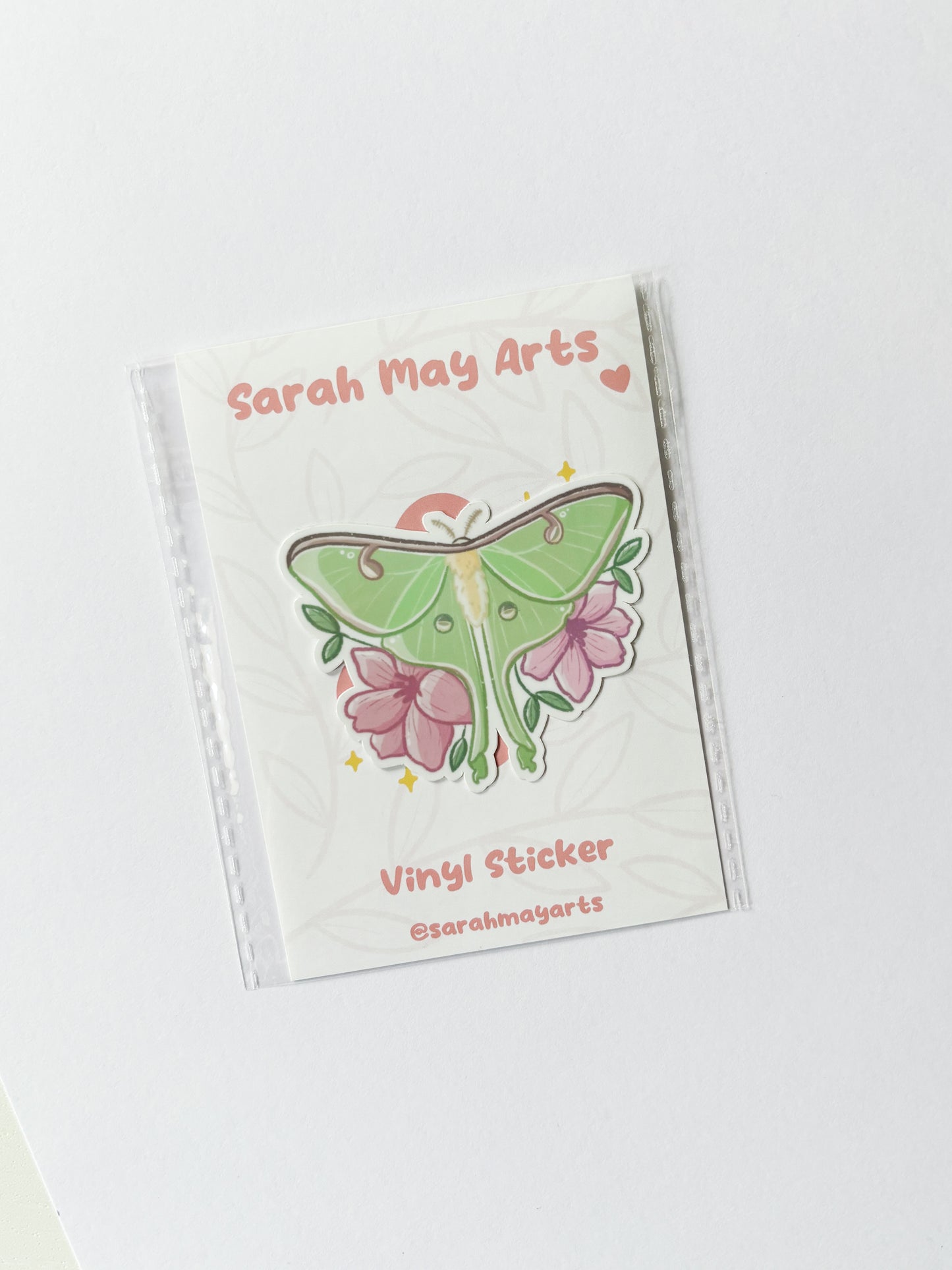 Pelekat Potongan Mati Kalis Air Luna Moth