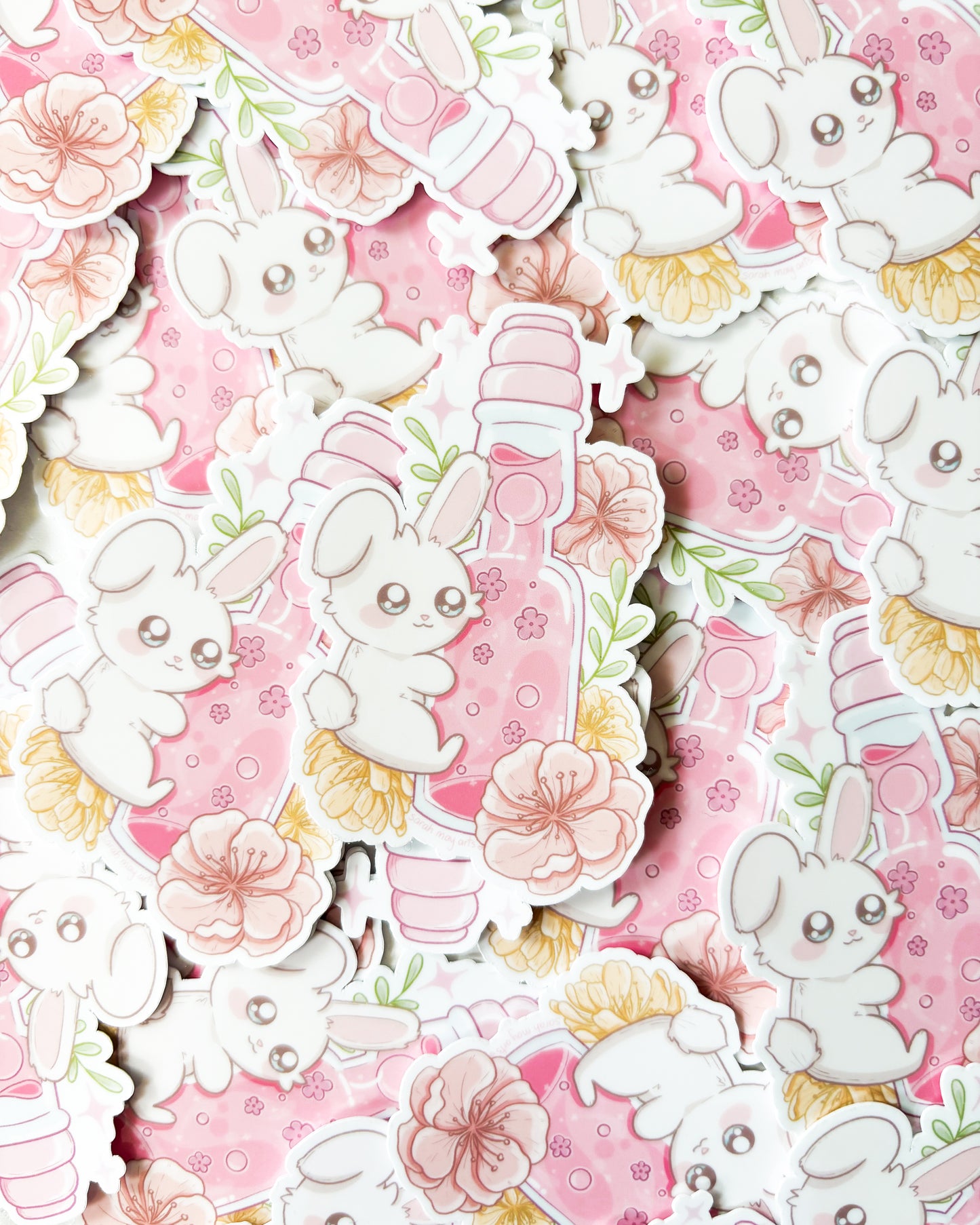 弹珠汽水防水模切贴纸