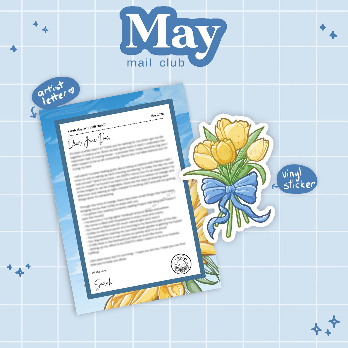 Little Sprout Club (Sticker Only) - a monthly snail mail club ♡