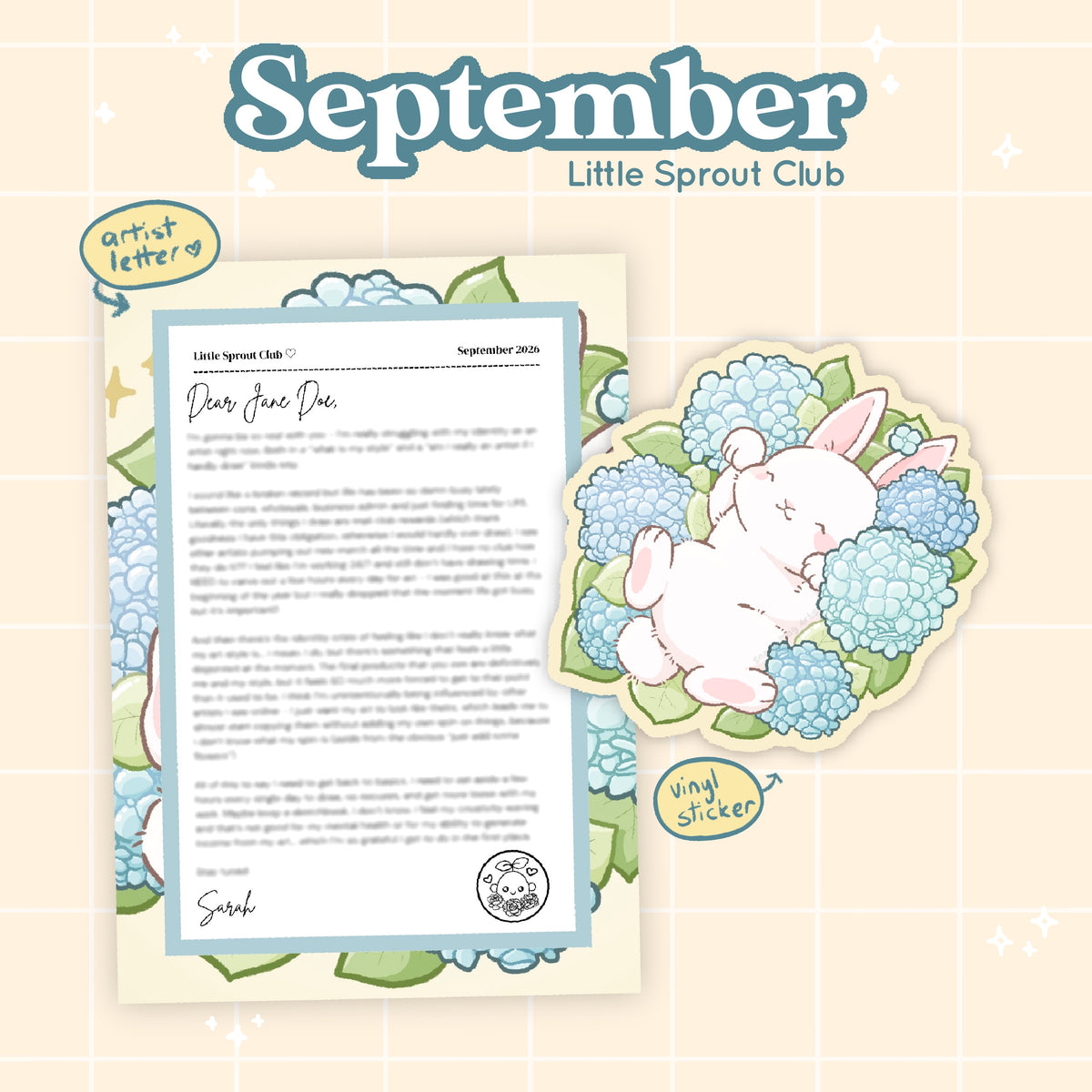Little Sprout Club (Sticker Only) - a monthly snail mail club ♡