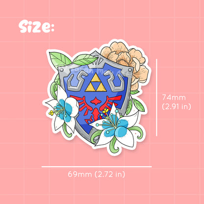 Hero's Shield Waterproof Die Cut Sticker