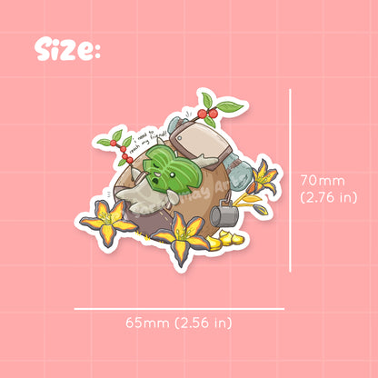 背包客森林精灵防水模切贴纸