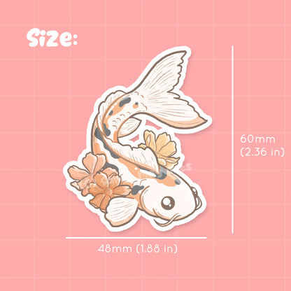 Pelekat Potongan Mati Kalis Air Koi