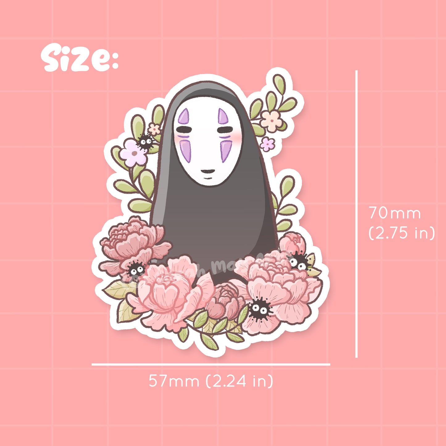 Pelekat Potongan Dail Kalis Air Tanpa Wajah