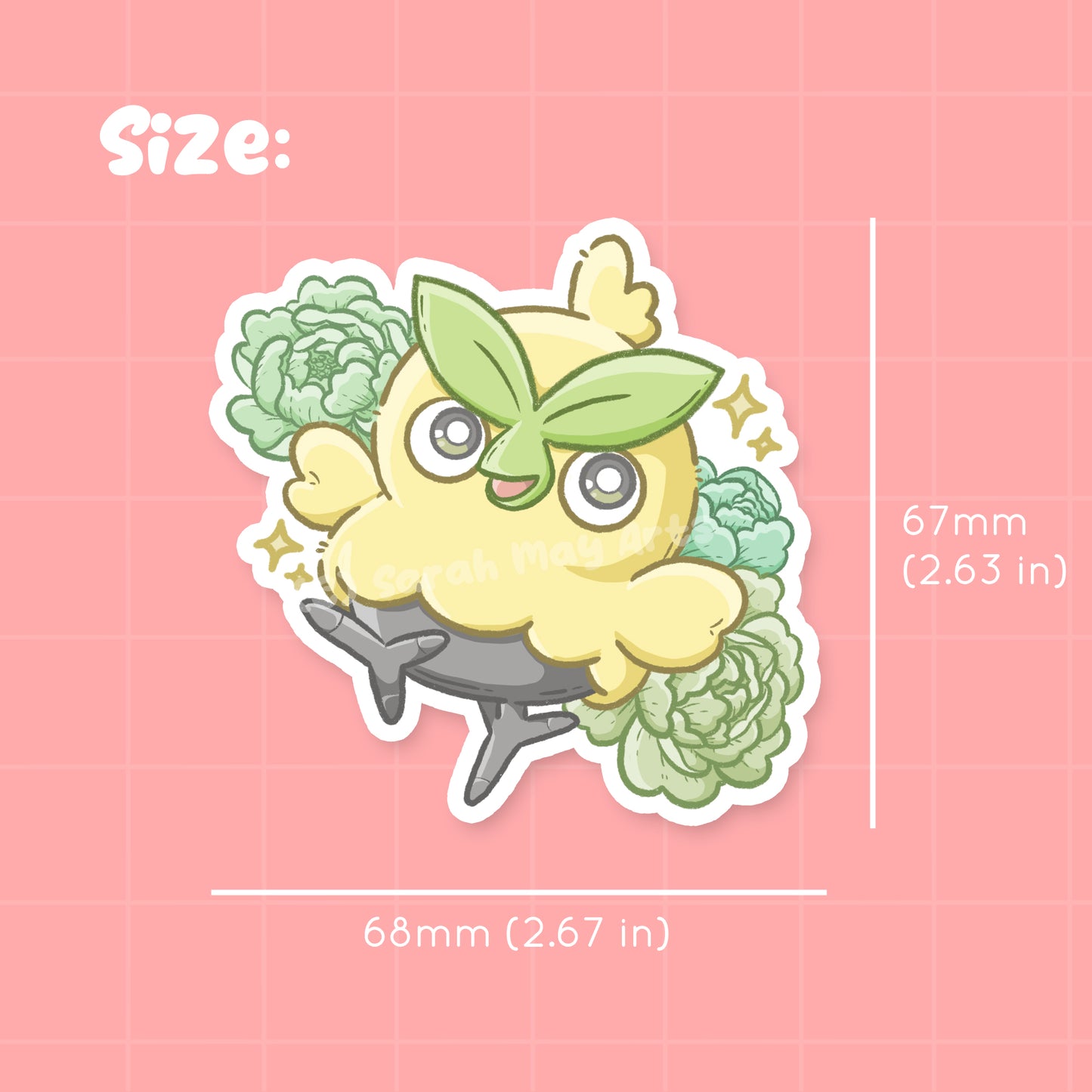 Brow Bird Waterproof Die Cut Sticker