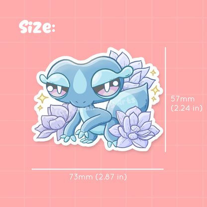 Water Gecko Waterproof Die Cut Sticker