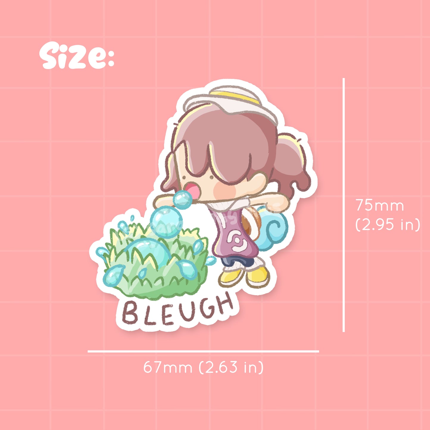 Water Gun Waterproof Die Cut Sticker