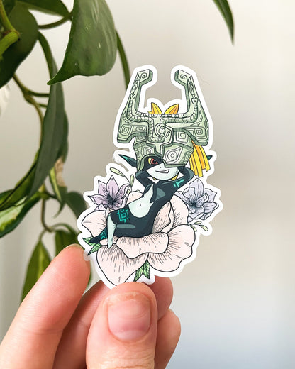 Pelekat Potongan Mati Kalis Air Bunga Twilight Imp