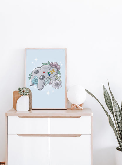 Three-Pronged Controller Print