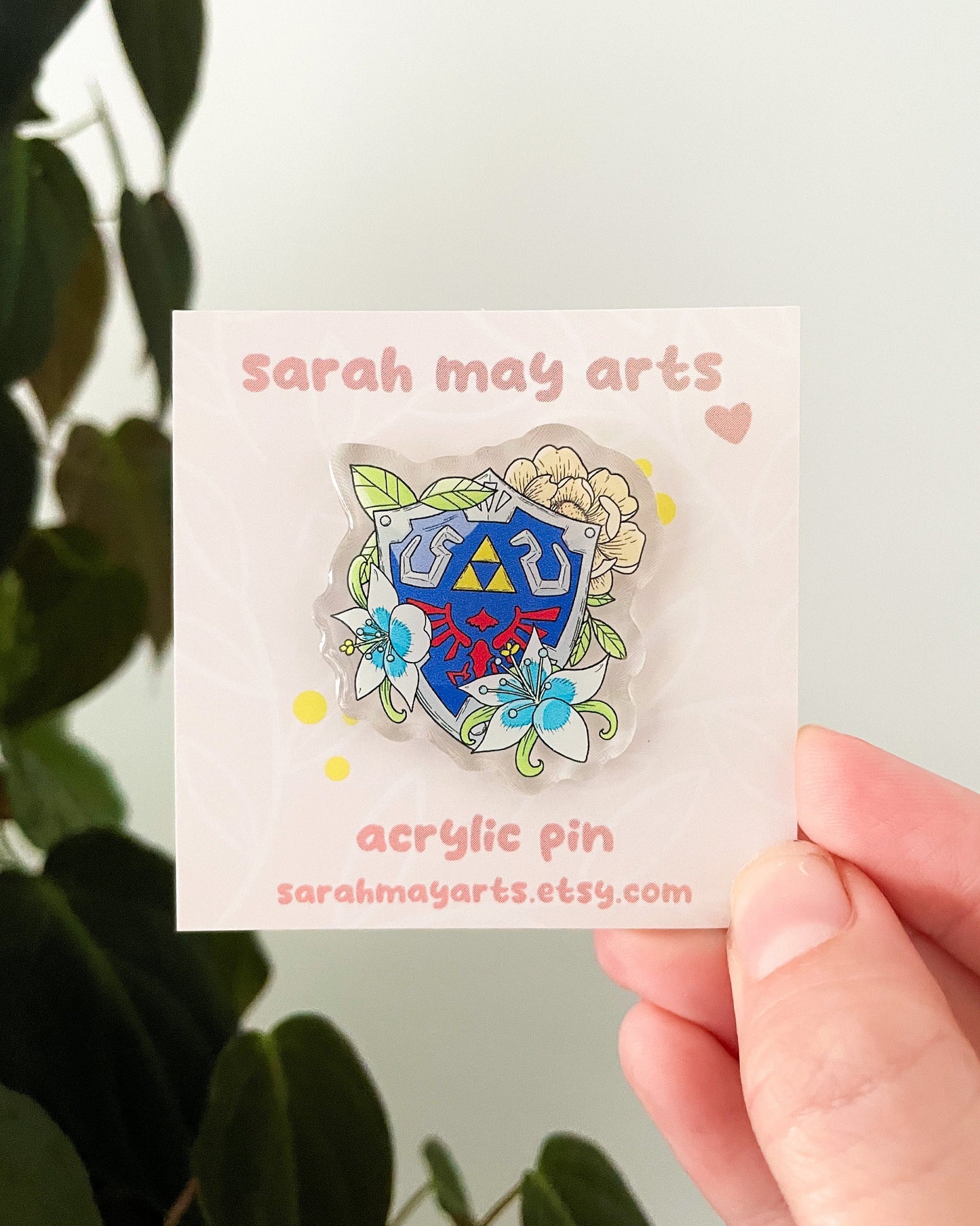 Hero's Shield Acrylic Pin