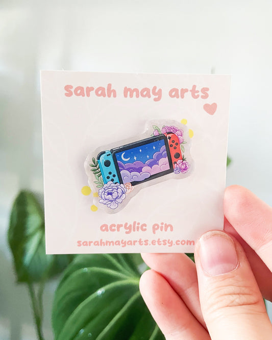 Handheld Console Acrylic Pin