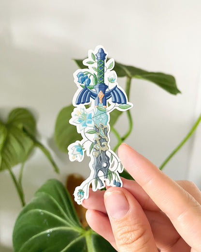 Decayed Hero's Sword Waterproof Die Cut Sticker