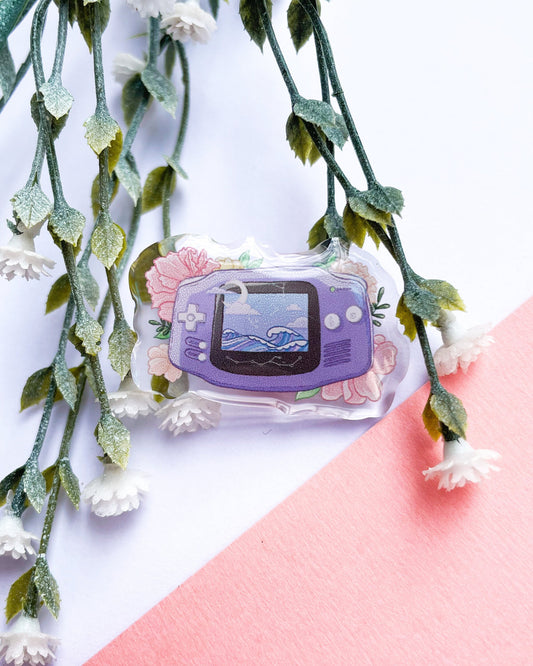 Game Girl Acrylic Pin
