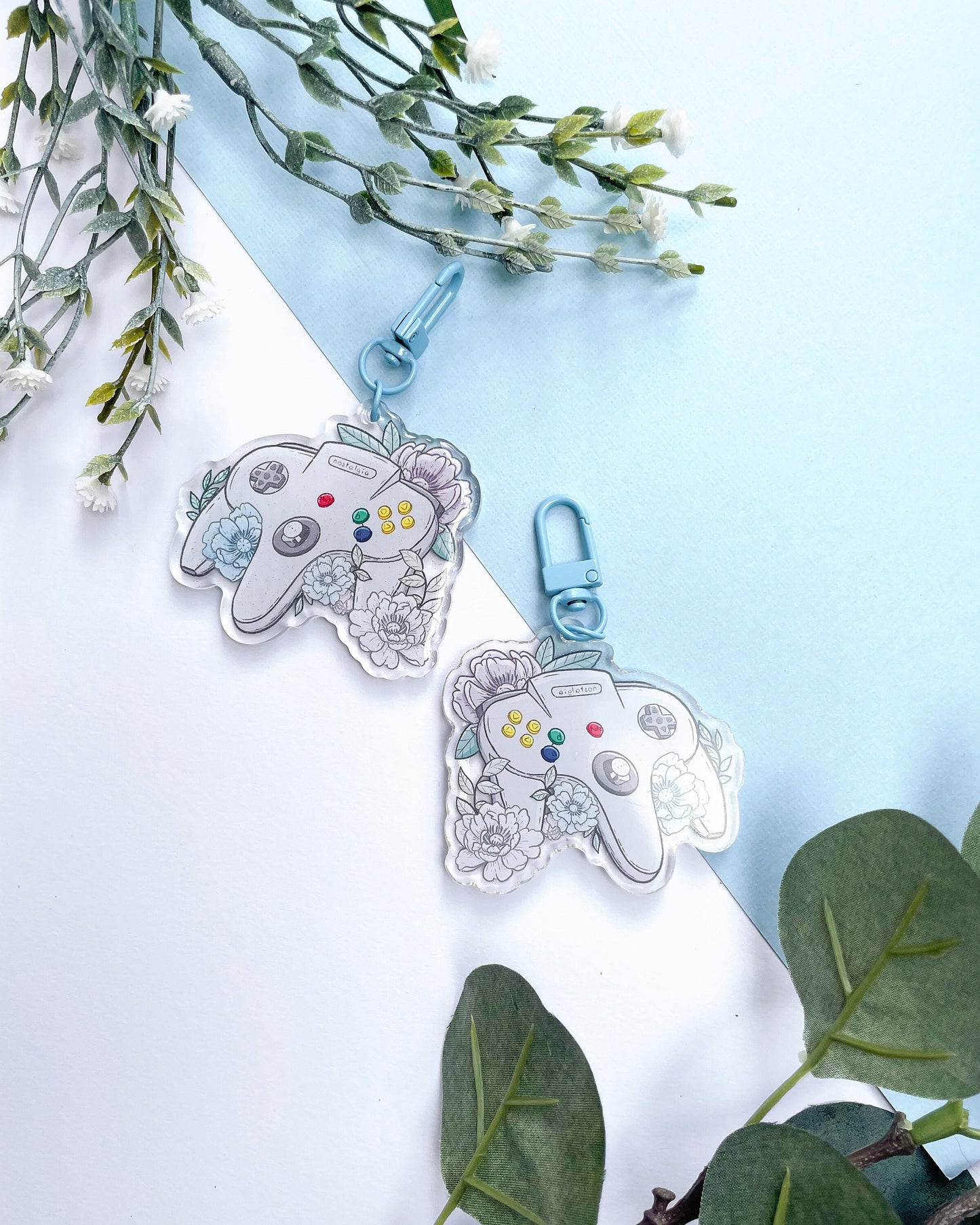 Three-Pronged Controller Keychain