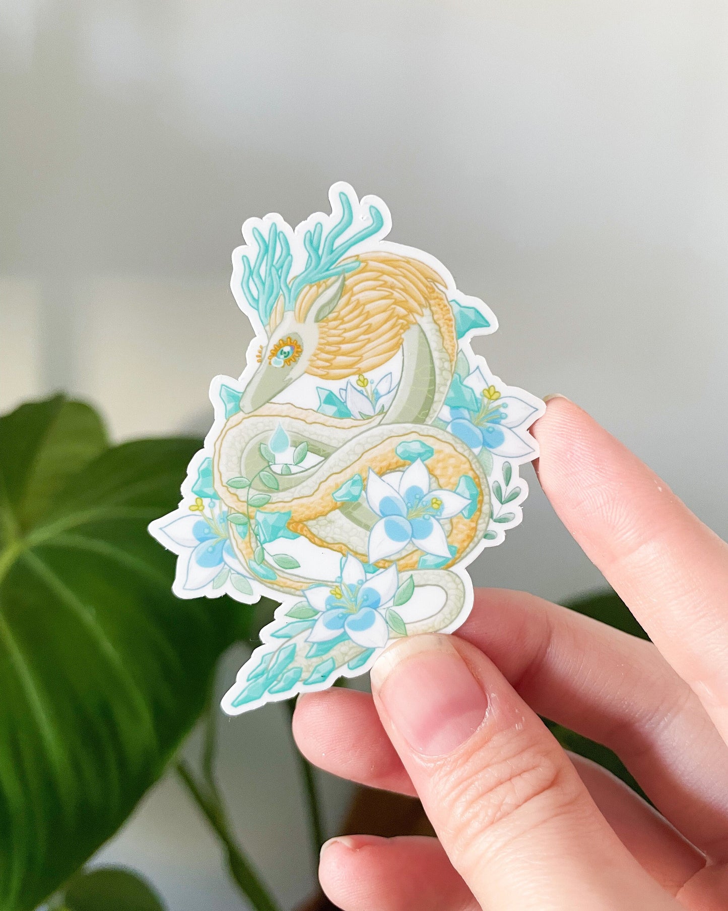 Pelekat Potongan Dadu Kalis Air Naga Menangis