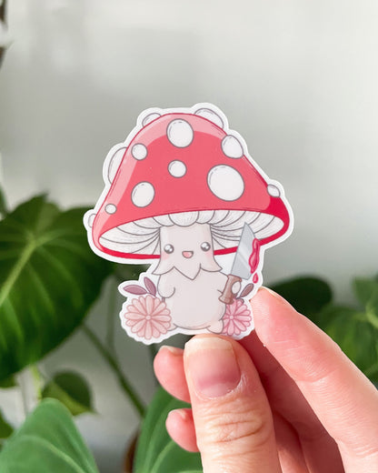 Pelekat Potongan Dadu Kalis Air Pisau Cendawan