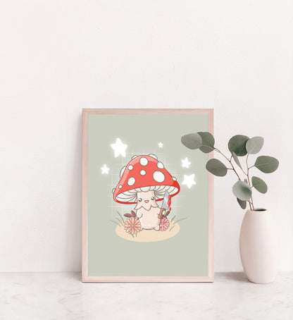 Mushroom Knife Print