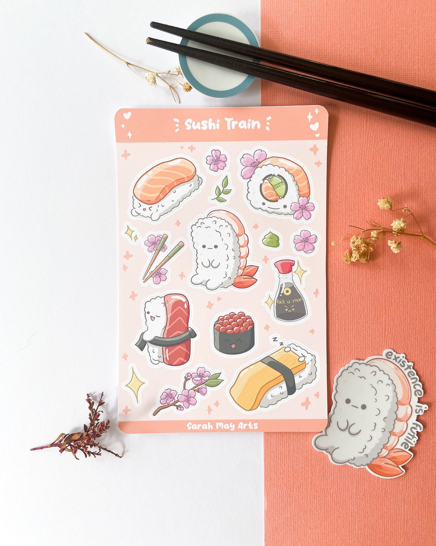 寿司列车贴纸