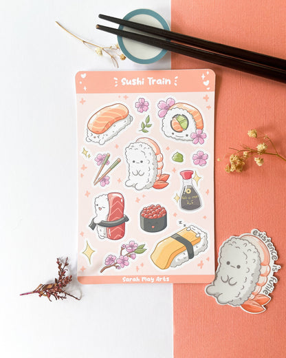 寿司列车贴纸