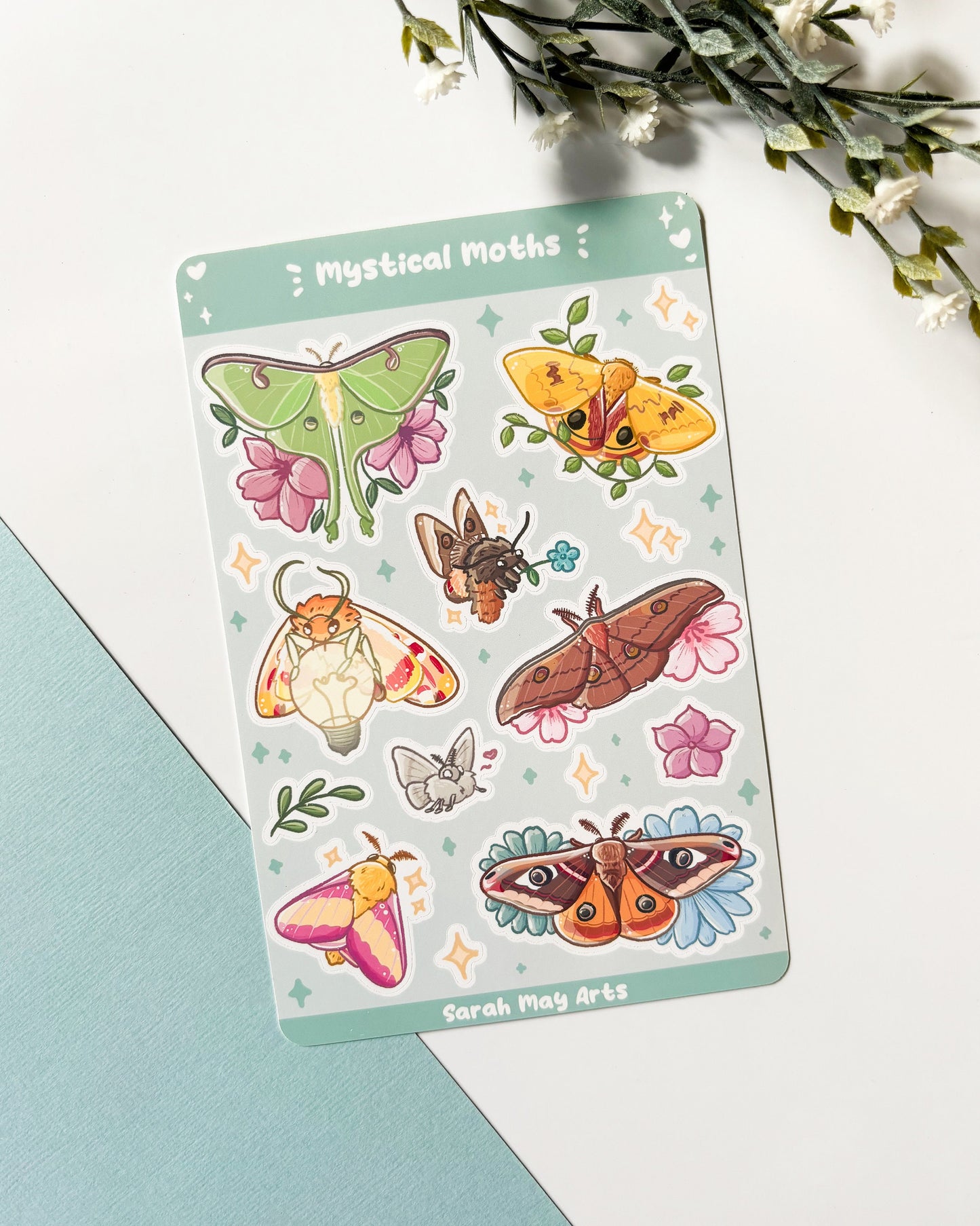 Mystical Moths Sticker Sheet