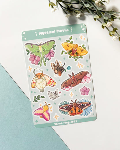 Mystical Moths Sticker Sheet