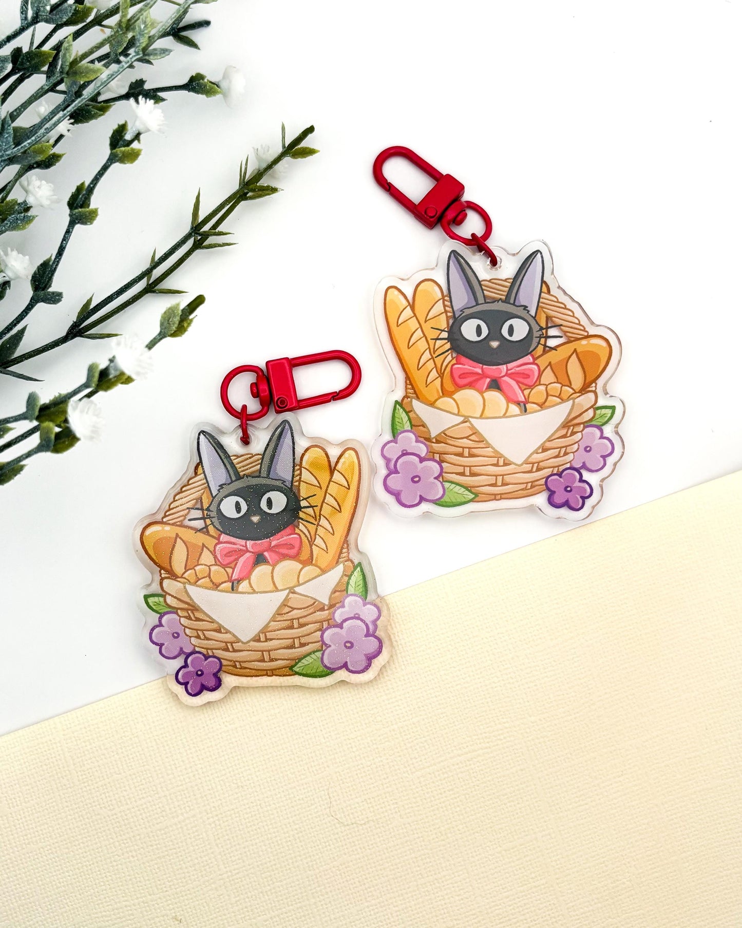 Bakery Black Cat Keychain